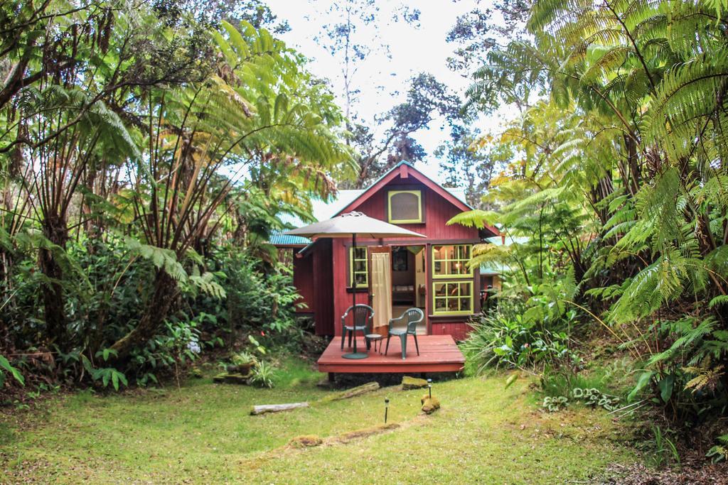 Ferny Hollow: Romantic Rainforest Cottage Volcano Eksteriør bilde